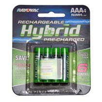 Rayovac Rechargeable AAA Batteries 4 pack LD724-4A