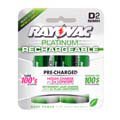 PL713-2GEN Rayovac Rechargeable Platinum D Cell Batteries 2 pack #PL713-2GEN