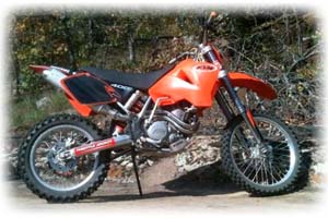 2002 KTM 400cc E/XC Racing 4 Stroke Motorcycle