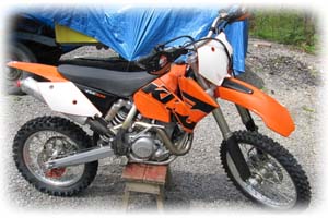 KTM 2005 450cc E-XC Motorcycle