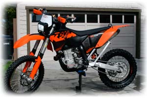 2009 KTM 400cc E/XC Racing 4 Stroke Motorcycle