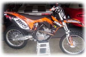 2012  KTM 350cc SX/F Motorcycle