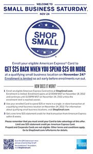 Shop Small Rules