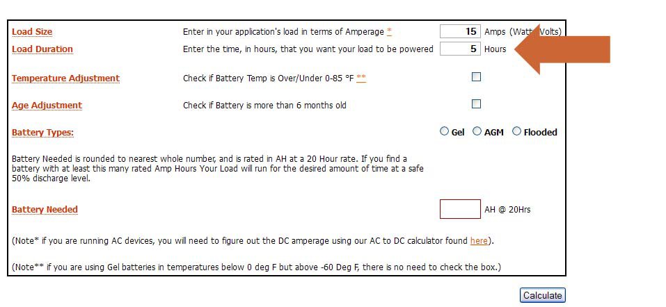 Ups Battery Size Chart