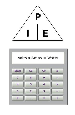 Volt To Amp Conversion Chart