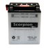 YB14L-A2 Scorpion 12v 190 CCA Motorcycle Wet Battery with Acid Pack