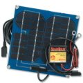 Solar panel for maintaining single and dual batteries