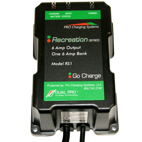 Dual Pro 12v 6 Amp Recreation Series Waterproof Charger RS1
