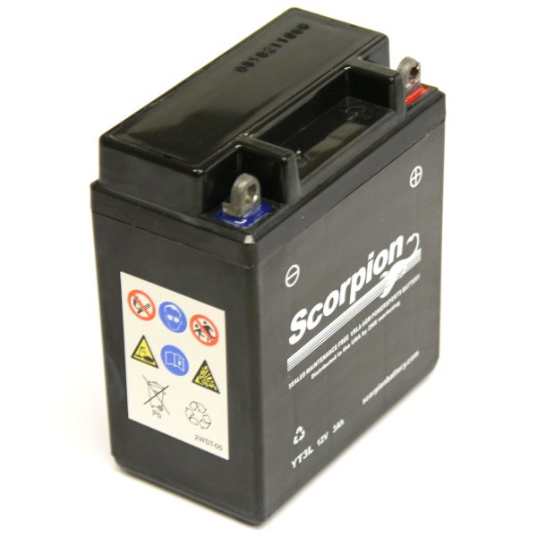 YT3L Battery Scorpion 12 Volt Motorcycle Batteries